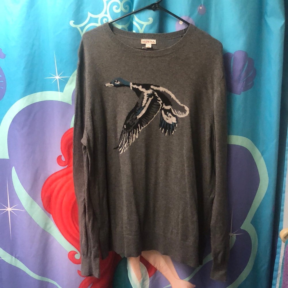 merona mallard duck sweater